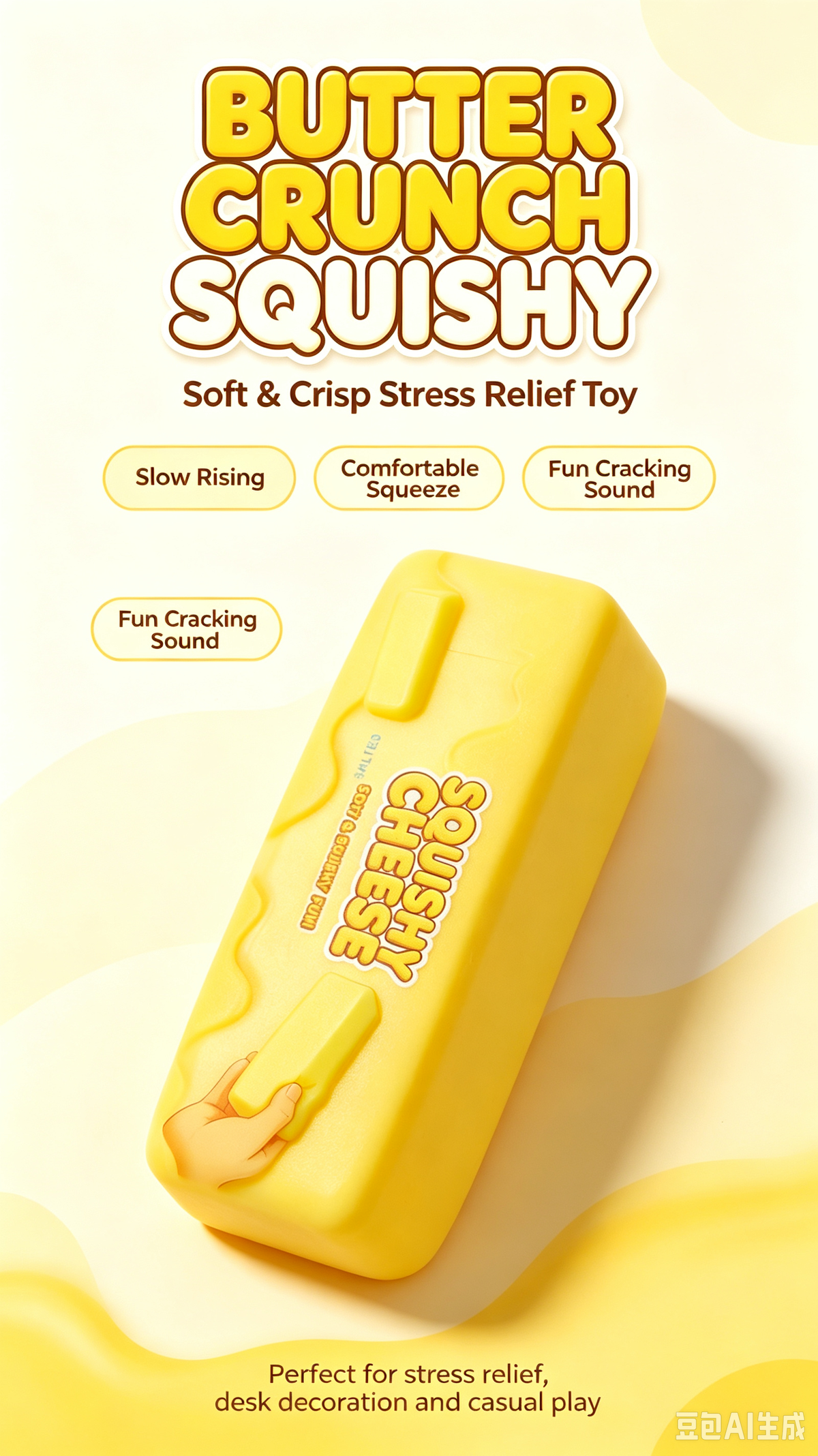 Butter Crunch Squishy Toy
