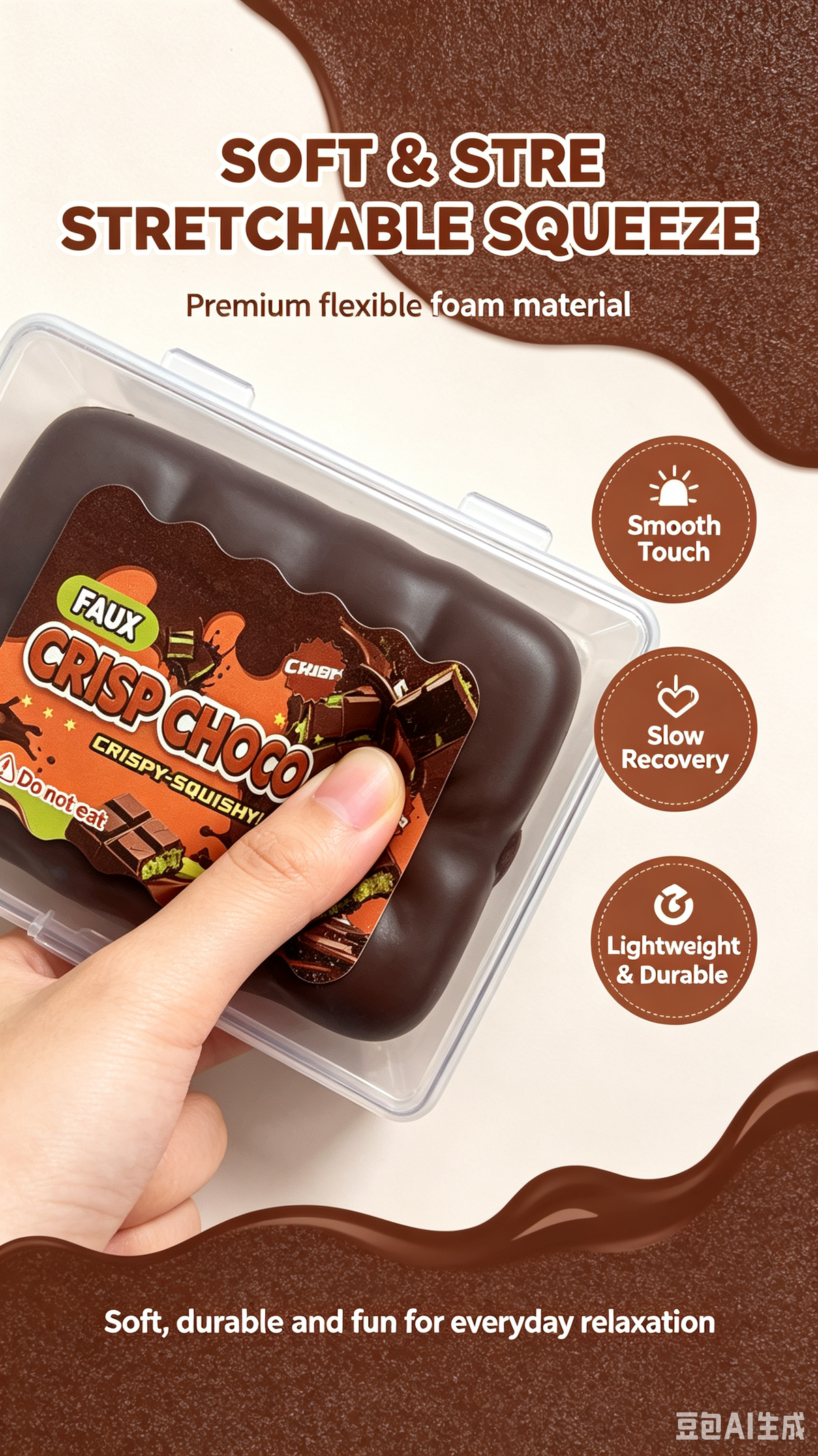 Crispy Chocolate Squishy Toy
