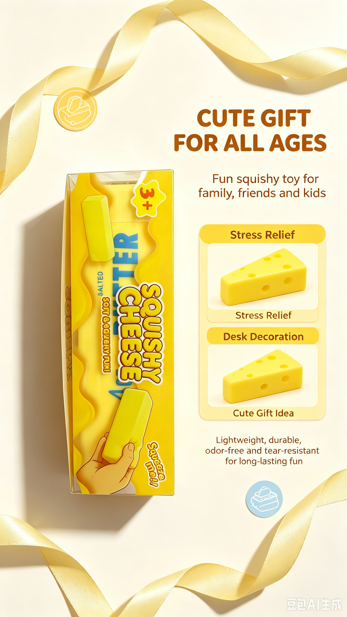 Butter Crunch Squishy Toy
